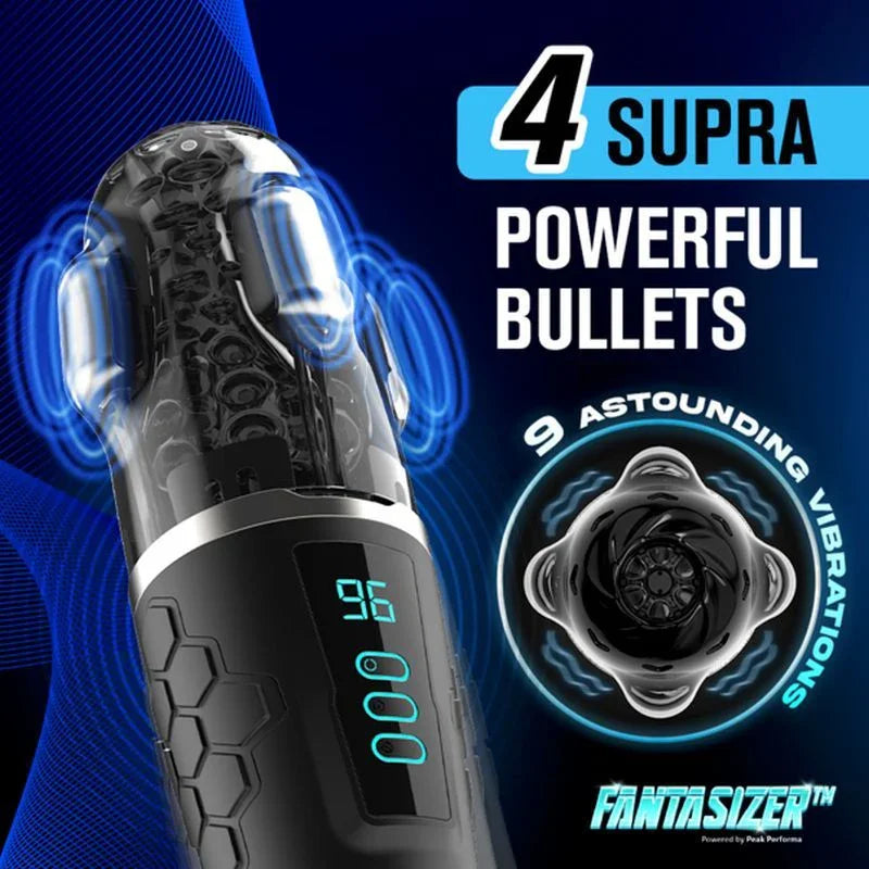 Hypershaker Automatic App Controlled LCD Masturbator Black - Take A Peek