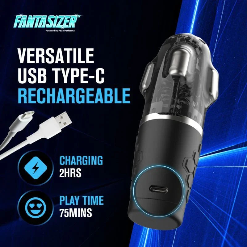 Hypershaker Automatic App Controlled LCD Masturbator Black - Take A Peek