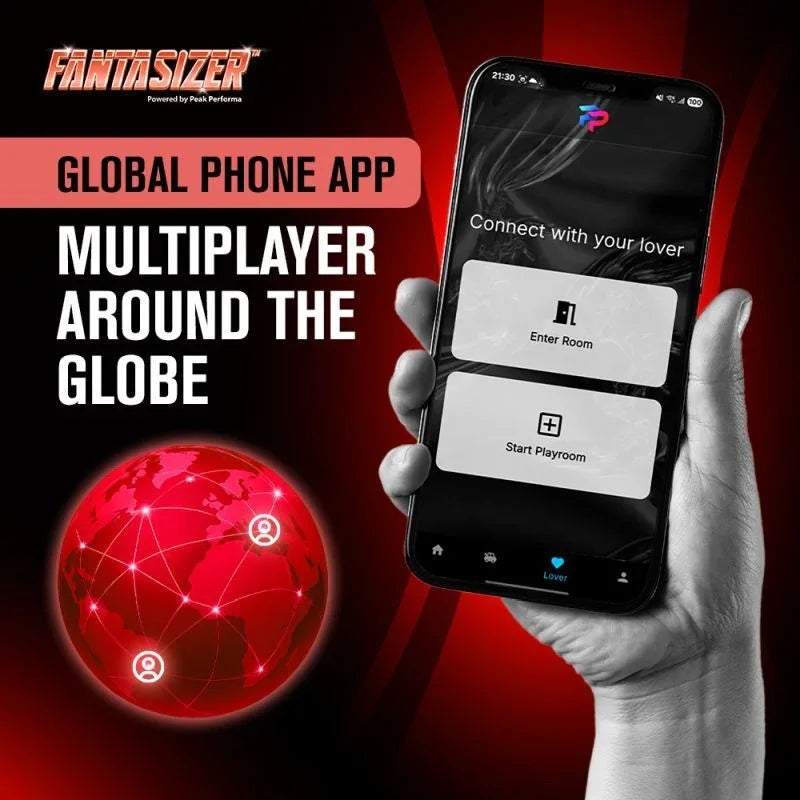 Hypershaker Automatic App Controlled LCD Masturbator Red - Take A Peek