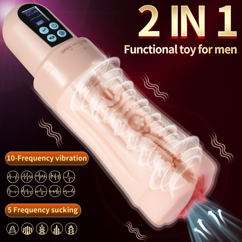 Suctroker Dual Density Vibrating Sucking Vaginal Masturbator V2 - Take A Peek