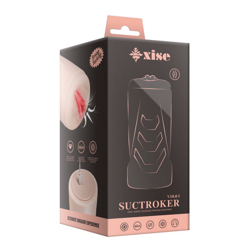 Suctroker Dual Density Vibrating Sucking Vaginal Masturbator V1 - Take A Peek