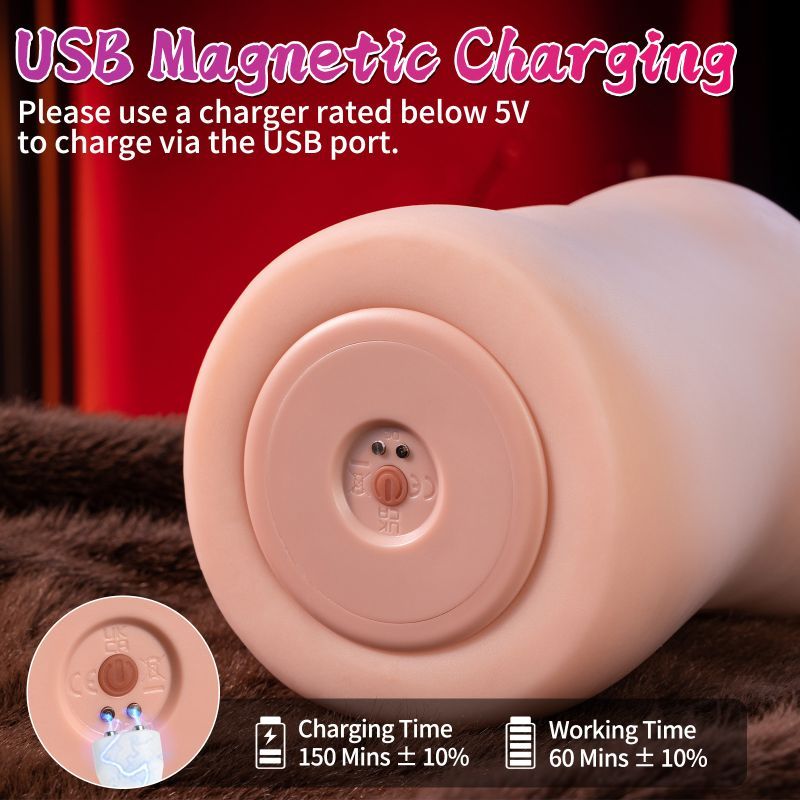 Eliza App Controlled Thrusting Vibrating Realistic Vaginal Masturbator - Take A Peek