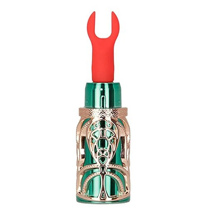 Emerald Kiss 4 In 1 Lipstick Vibrator - Take A Peek