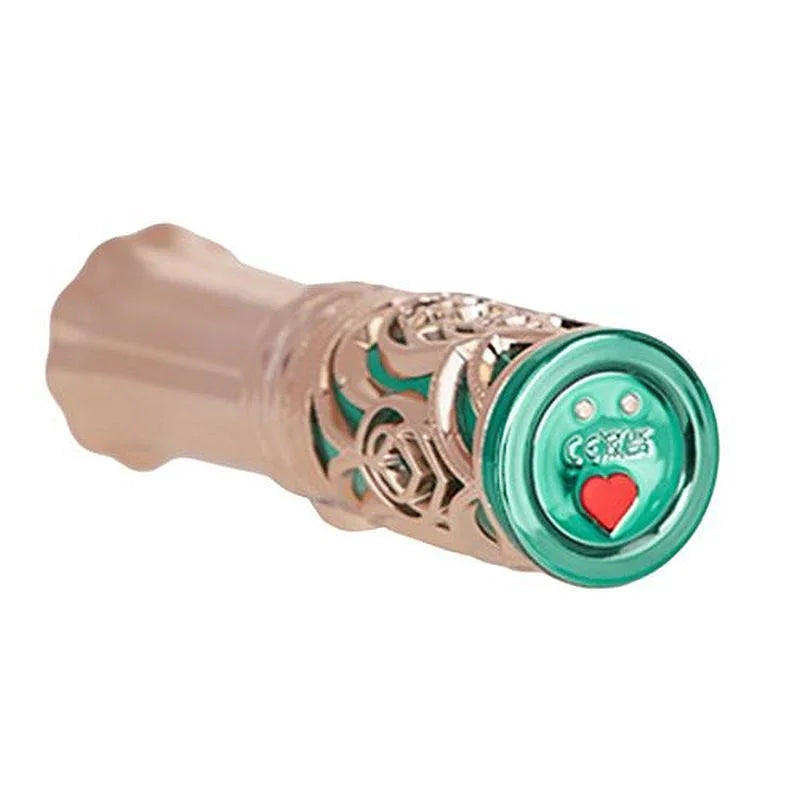 Emerald Kiss 4 In 1 Lipstick Vibrator - Take A Peek