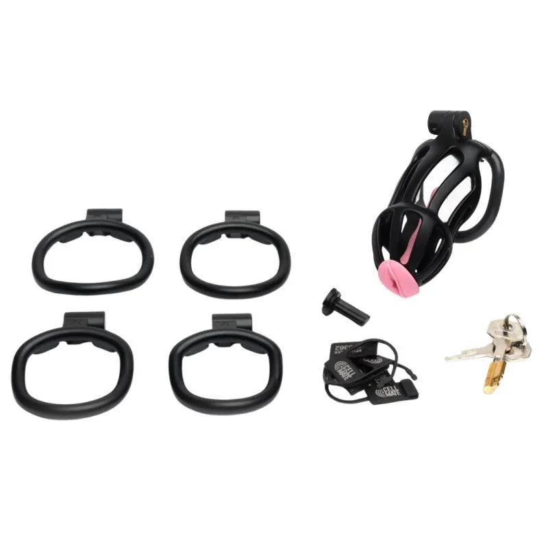 Centurion Size 2 Cock Cage with Pussification Plug - Take A Peek
