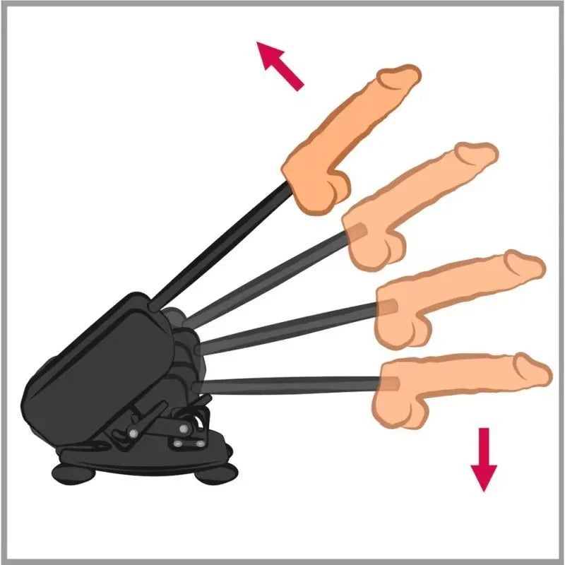 Deluxe Sex Machine with Remote Control and Accessories - Take A Peek