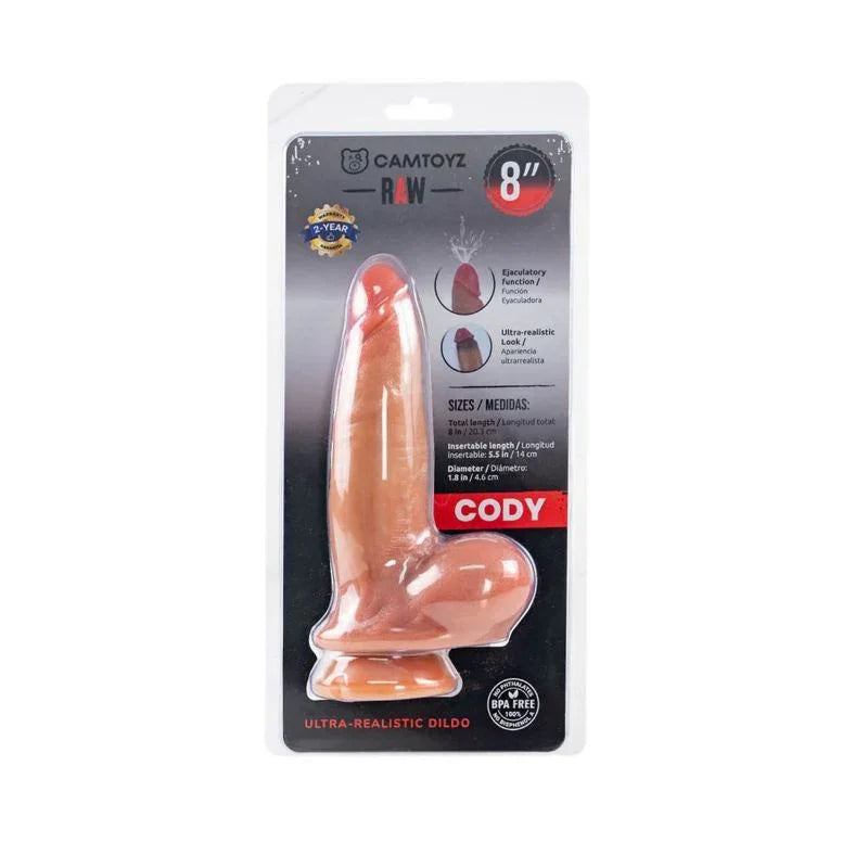 Ultra Realistic 20cm Squirting Dildo Cody - Take A Peek