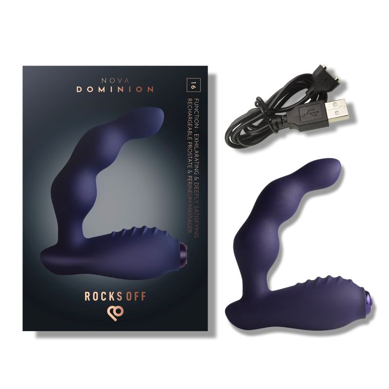 Nova Dominion Beaded P Spot Vibrator Blue - Take A Peek
