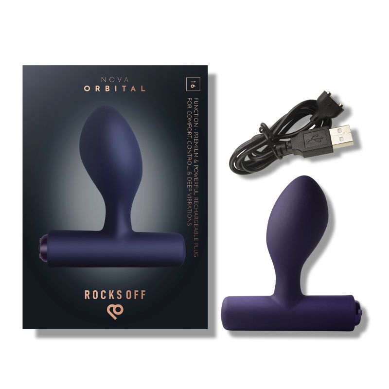 Nova Orbital Butt Plug Vibrator Blue - Take A Peek