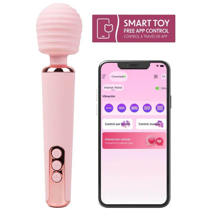 Intense App Controlled Wand Vibrator - Take A Peek