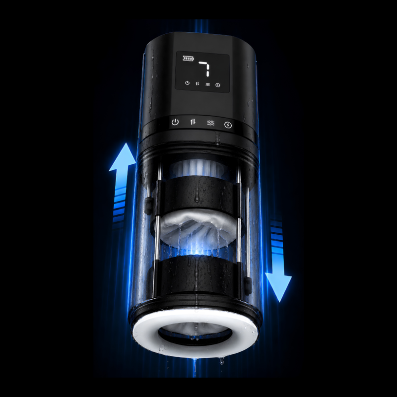 VanGuard LCD Auto Thrusting and Vibrating Masturbator