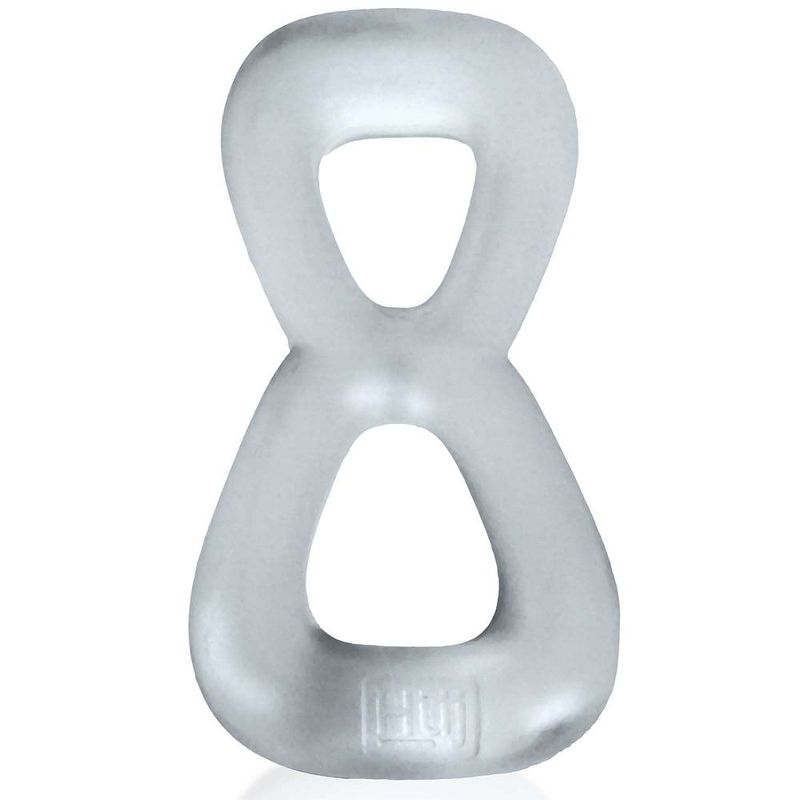 Boomerang Double Cockring Ball Stretcher Clear