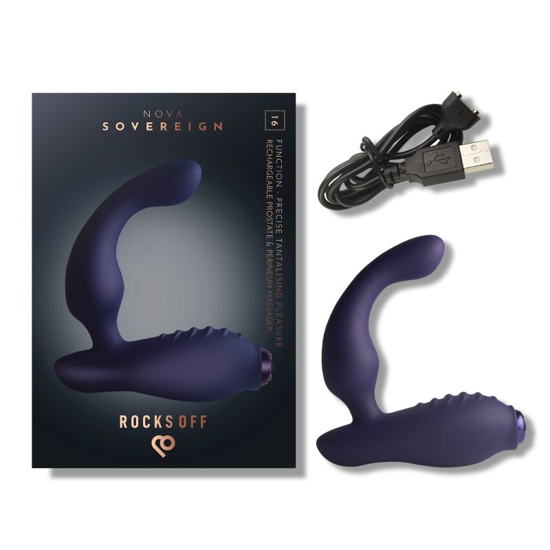 Nova Sovereign Smooth P Spot Vibrator Blue - Take A Peek