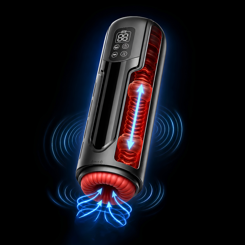 Obsidian Thrusting Sucking Vibrating Heating Masturbator