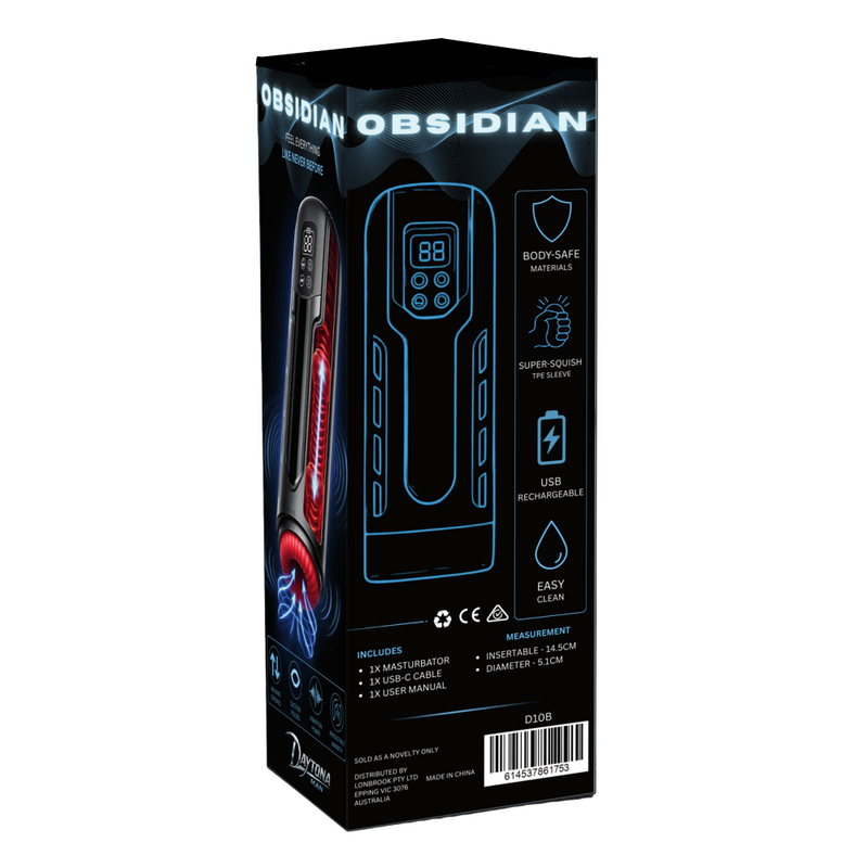 Obsidian Thrusting Sucking Vibrating Heating Masturbator
