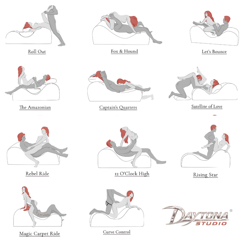 Folding Love Lounge Black
