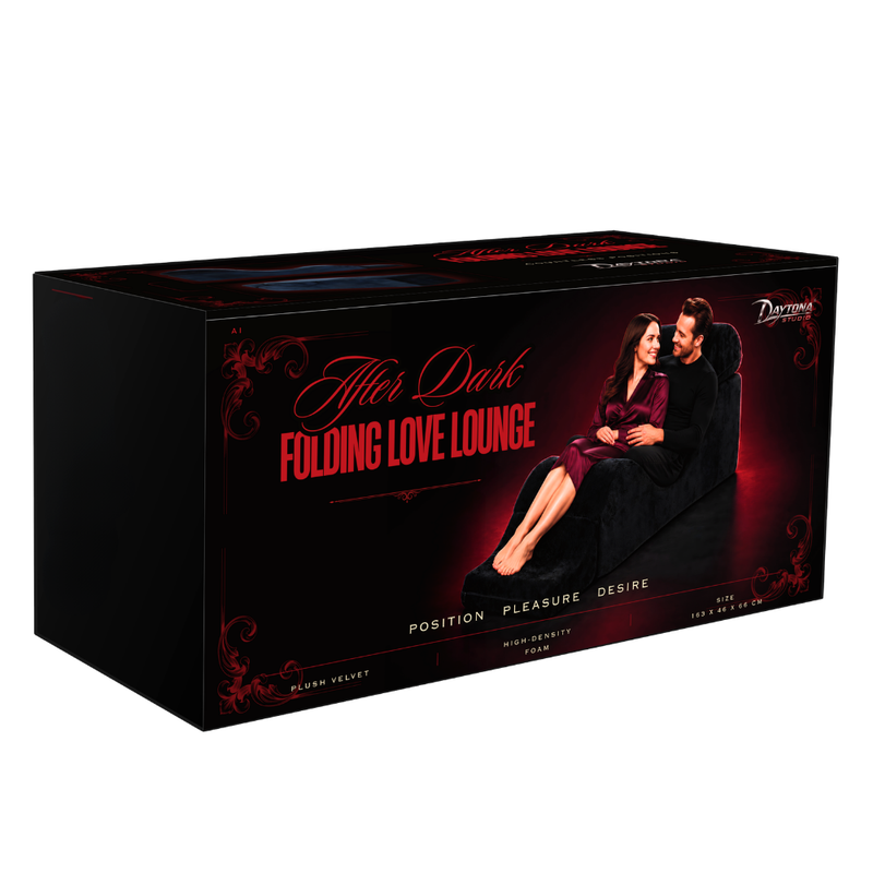Folding Love Lounge Black