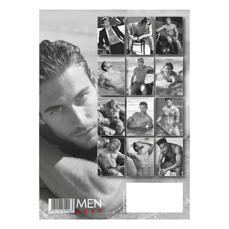 Sexy Men Wall Calendar 2027
