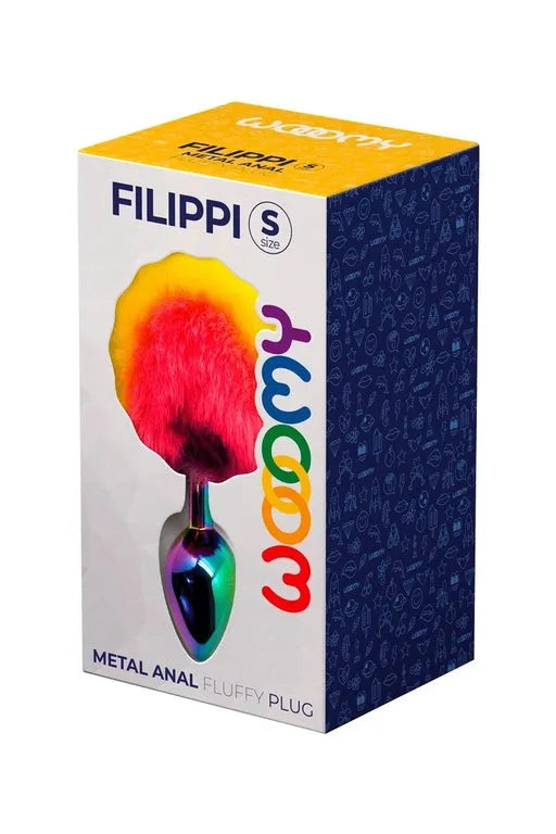 Wooomy Filippi Fluffy Rainbow Metal Plug S - Take A Peek