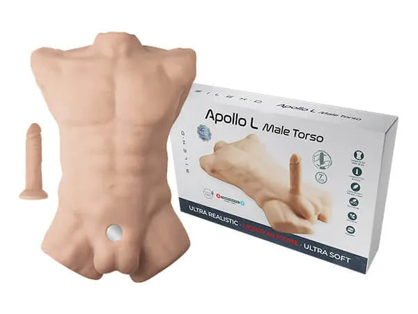 SILEXD 7" Torso + Dildo Liquid Silicone Flesh - Take A Peek