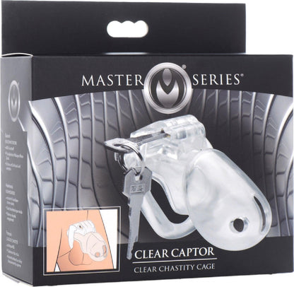 Clear Captor Chastity Cage - Large - Take A Peek