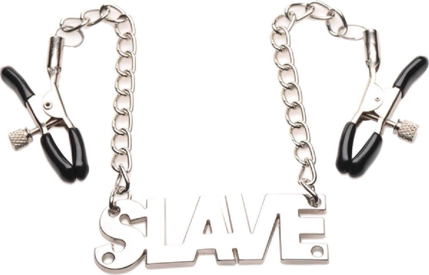 Enslaved Slave Chain Nipple Clamps - Take A Peek