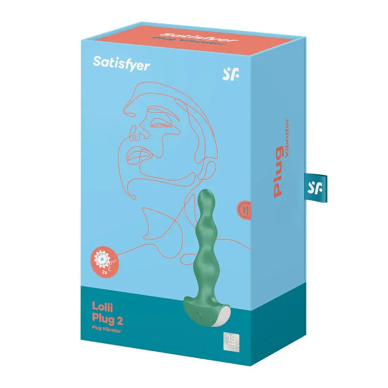 Satisfyer Lolli-Plug 2 - Green Vibrating Anal Beads
