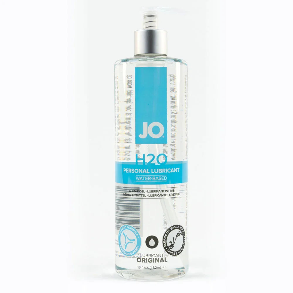JO H2O Original Lube - 480 mL - Water Based Lubricant - 480 ml Bottle - Take A Peek