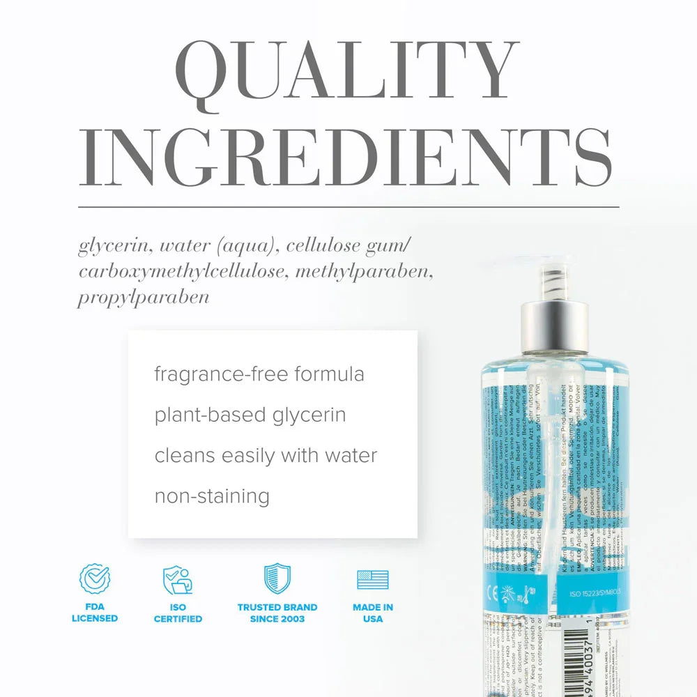 JO H2O Original Lube - 480 mL - Water Based Lubricant - 480 ml Bottle - Take A Peek