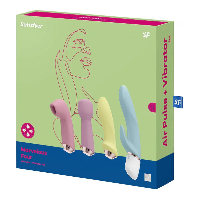 Satisfyer Marvelous Four - 4-in-1 USB Rechargeable Vibes - Take A Peek