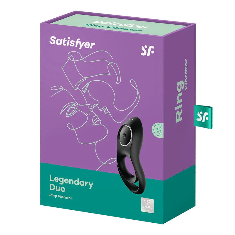 Satisfyer Legendary Duo - USB Rechargeable Cock & Balls Ring - Take A Peek