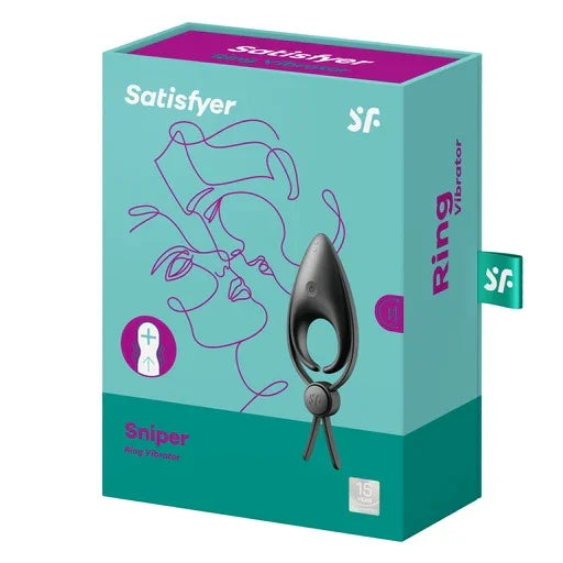 Satisfyer Sniper Cock Ring Black-4018386