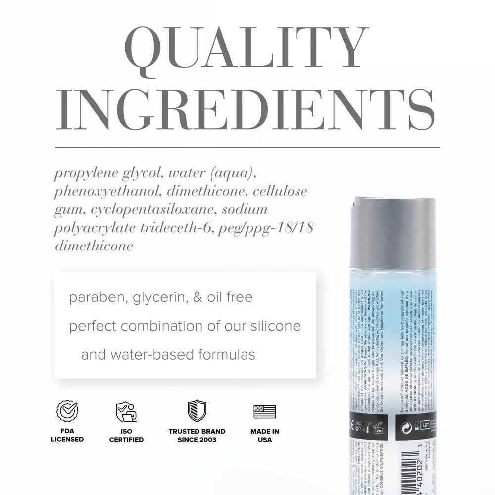 JO Classic Hybrid - Hybrid Lubricant - 120 ml Bottle - Take A Peek