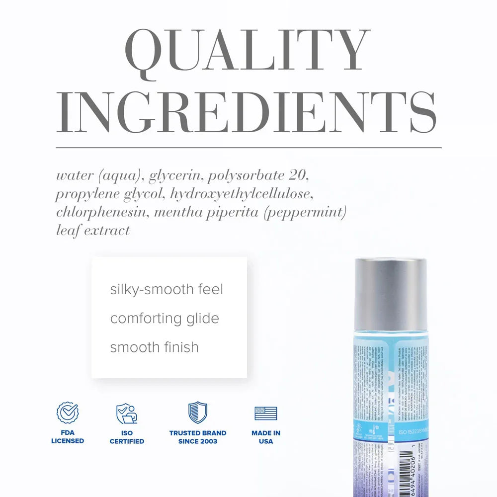 JO H2O Cooling Lube - 60 mL - Water Based Cooling Lubricant - 60 ml Bottle - Take A Peek