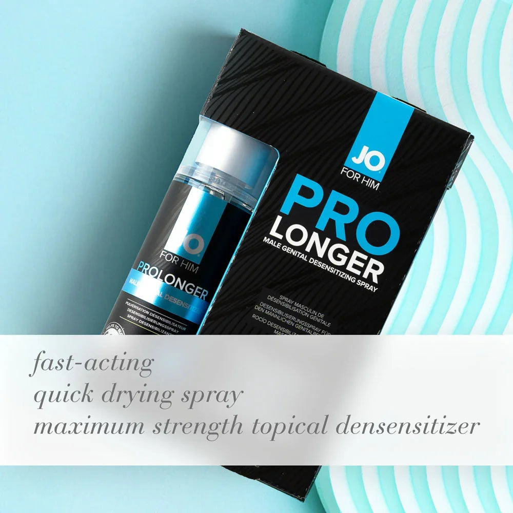 JO Prolonger Spray - 60 mL - Desensitising Spray for Men - 60 ml Spray Bottle - Take A Peek