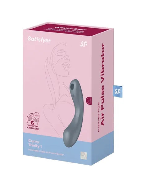 Satisfyer Curvy Trinity 1 Bluegrey - Take A Peek