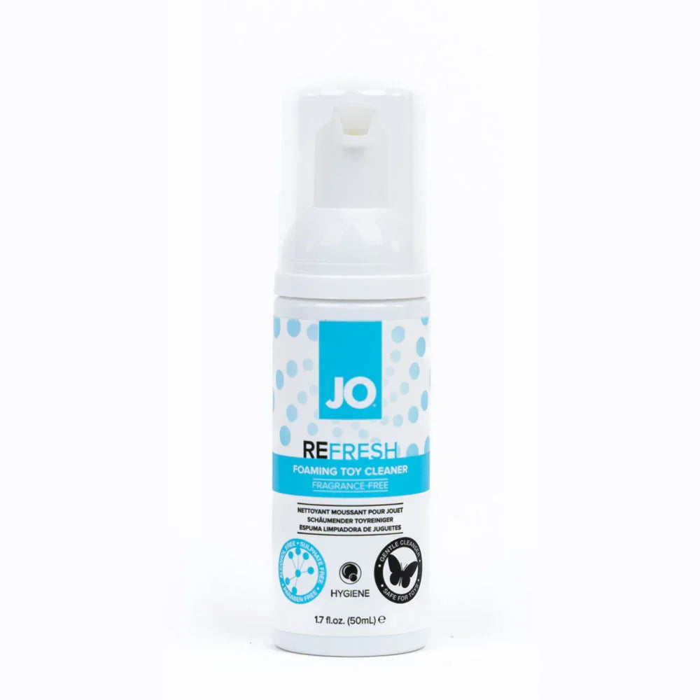 JO Refresh Foaming Toy Cleaner - 50 mL - Foaming Toy Cleaner - 50 ml Bottle - Take A Peek
