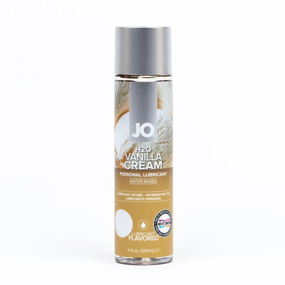 JO H2O Vanilla Cream Lube - 120 mL - Vanilla Flavoured Water Based Lubricant - 120 ml Bottle - Take A Peek