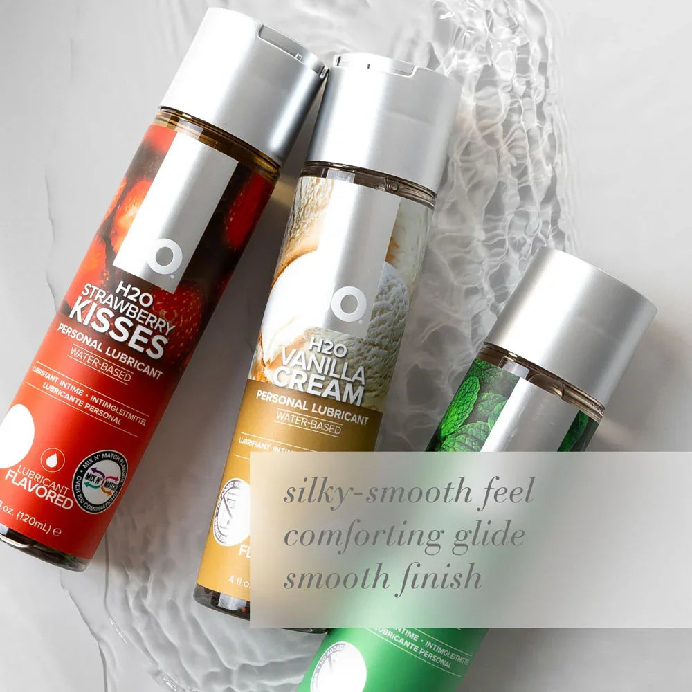 JO H2O Vanilla Cream Lube - 120 mL - Vanilla Flavoured Water Based Lubricant - 120 ml Bottle - Take A Peek
