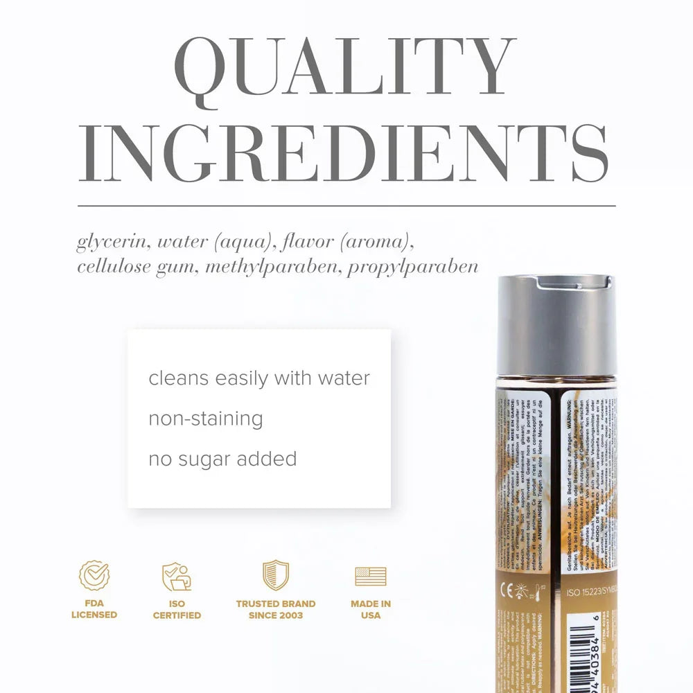 JO H2O Vanilla Cream Lube - 120 mL - Vanilla Flavoured Water Based Lubricant - 120 ml Bottle - Take A Peek
