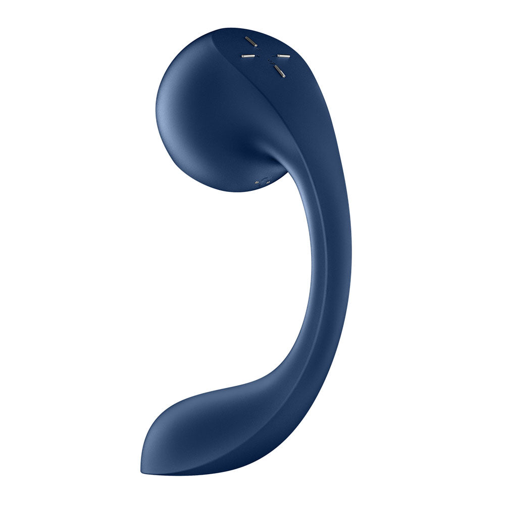 Satisfyer Pro+ Wave 4 - Blue USB Rechargeable Vibrator with Air Pulse Stimulation and App Control