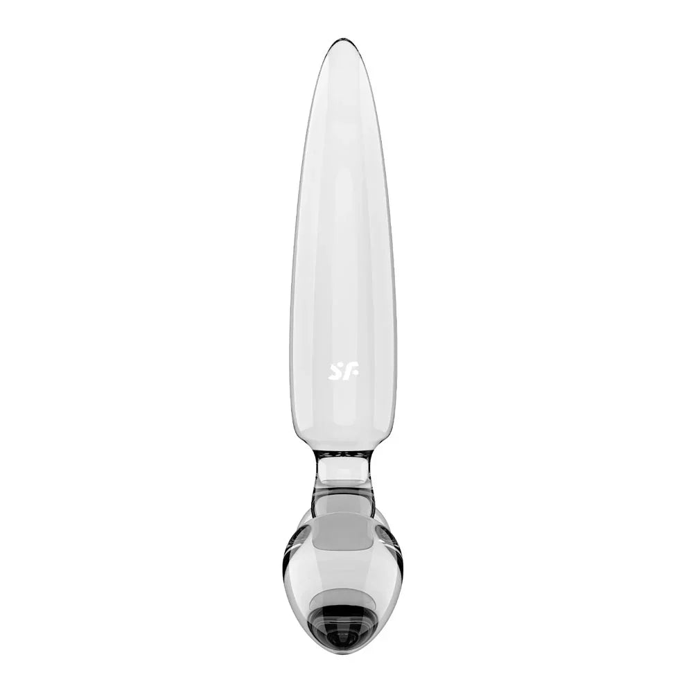 Satisfyer Triple Crystal 1 - - Glass 3-in-1 Butt Plug - Take A Peek