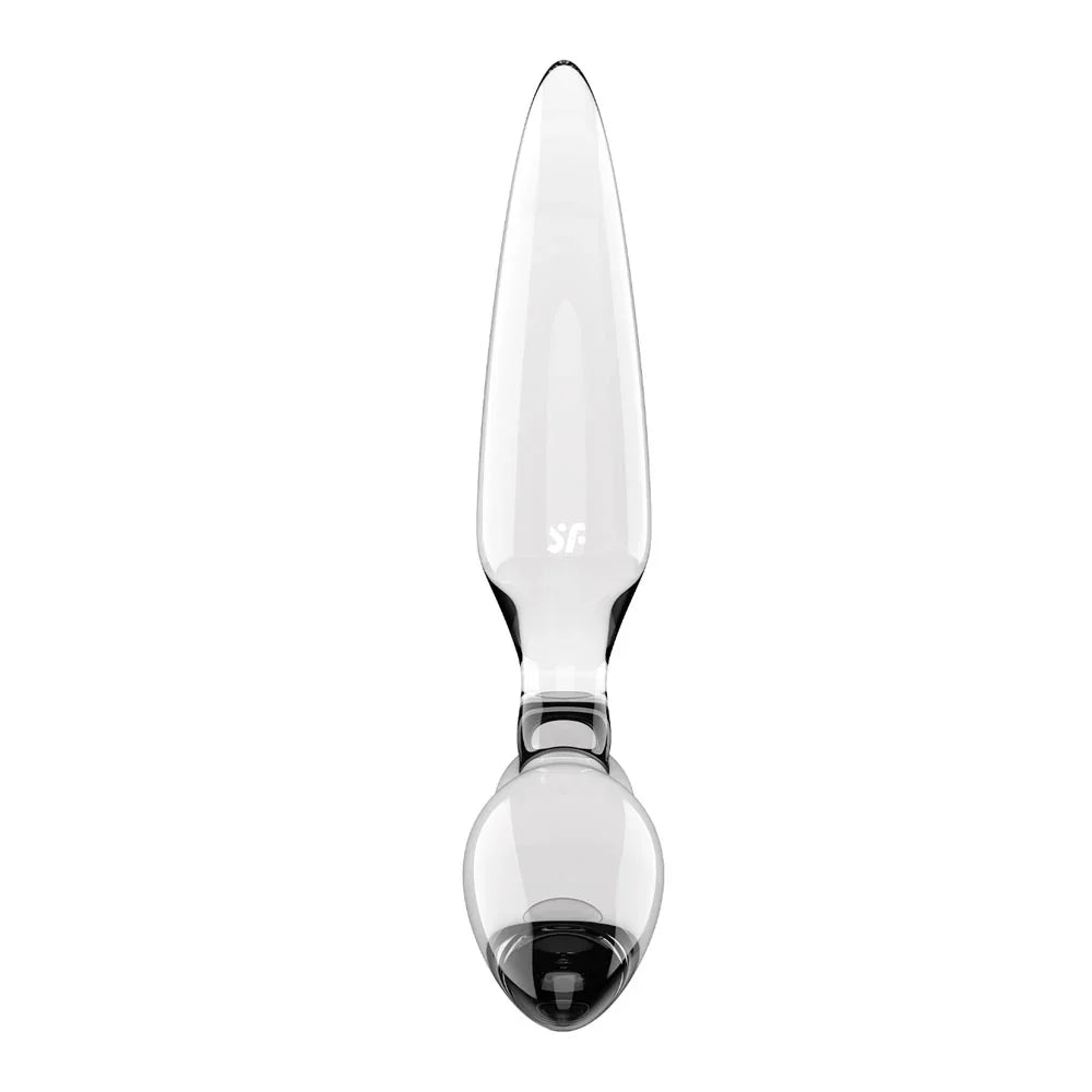 Satisfyer Triple Crystal 2 - - Glass 3-in-1 Butt Plug - Take A Peek