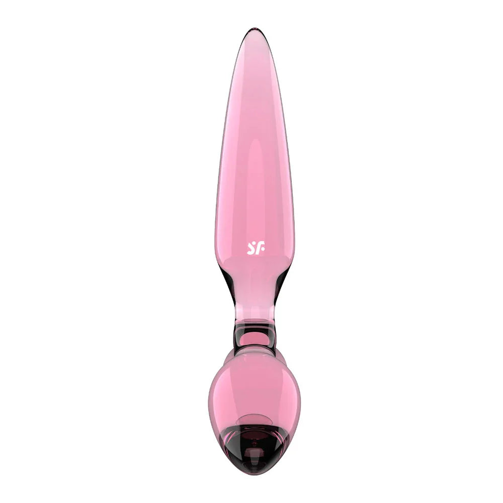 Satisfyer Triple Crystal 2 - - Glass 3-in-1 Butt Plug - Take A Peek