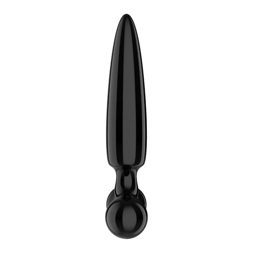 Satisfyer Triple Crystal 1 - - Glass 3-in-1 Butt Plug - Take A Peek
