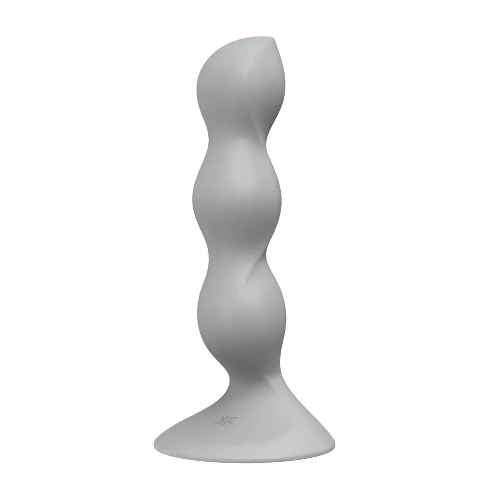 Satisfyer Triple Ball-R - Grey - Grey Beaded Anal Plug - Take A Peek