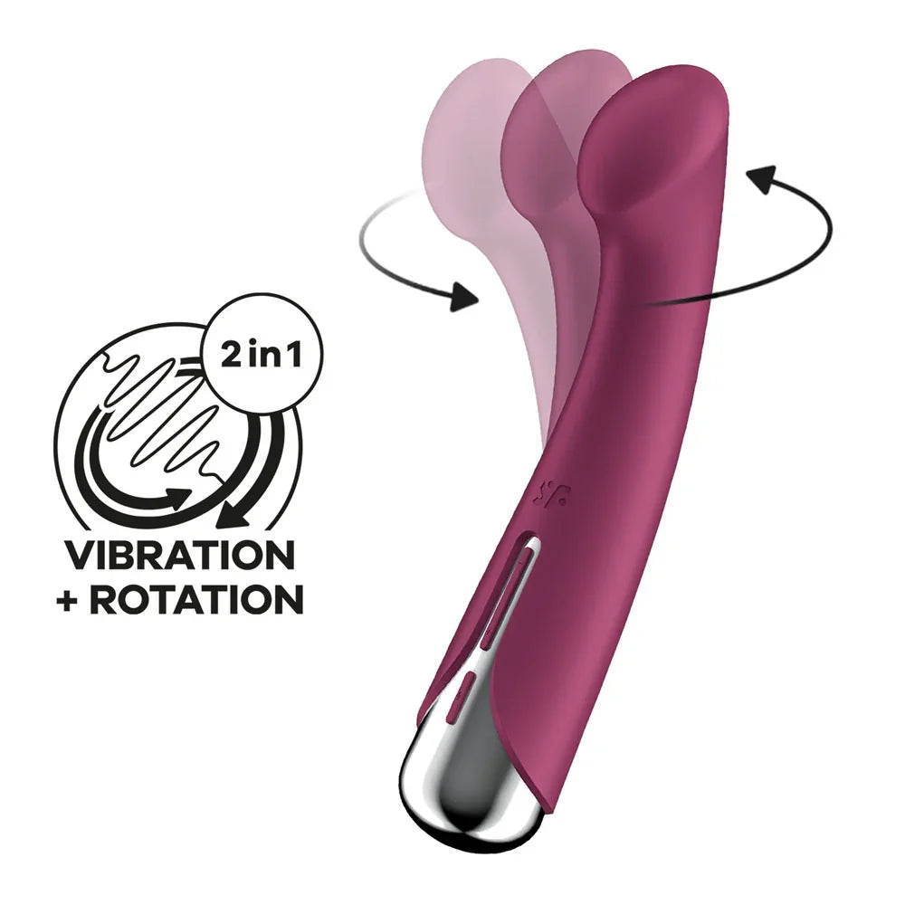 Satisfyer Spinning G-Spot 1 - - 16.5 cm USB Rechargeable Rotating Vibrator - Take A Peek