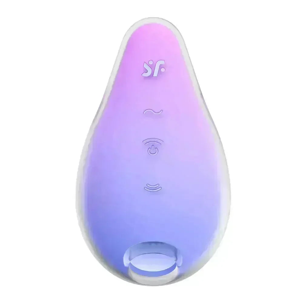 Satisfyer Mermaid Vibes - Violet/Pink - Violet/Pink USB Rechargeable Air Pulse Stimulator - Take A Peek