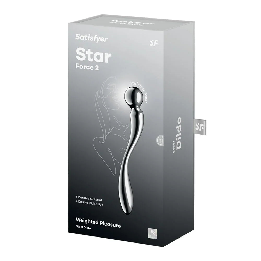 Satisfyer Star Force 2 - Steel 22 cm Dildo - Take A Peek