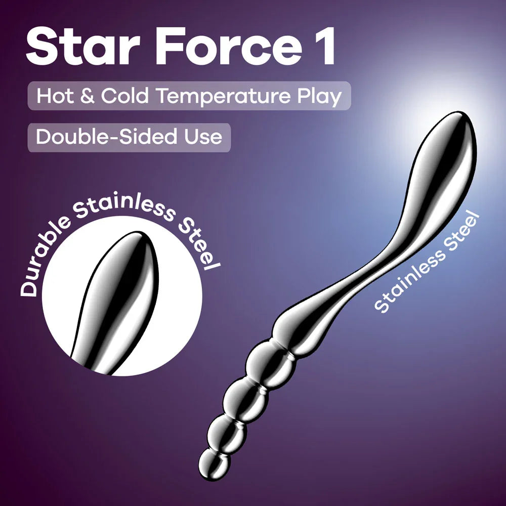 Satisfyer Star Force 1 - Steel 21 cm Dildo - Take A Peek
